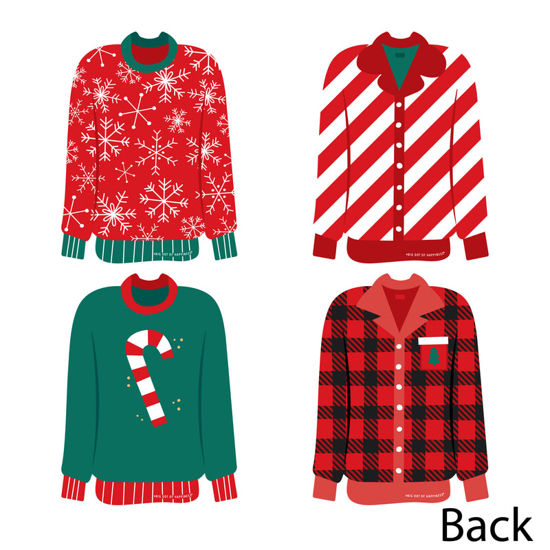 Christmas Pajamas - Decorations DIY Holiday Plaid PJ Party Essentials - Set of 20