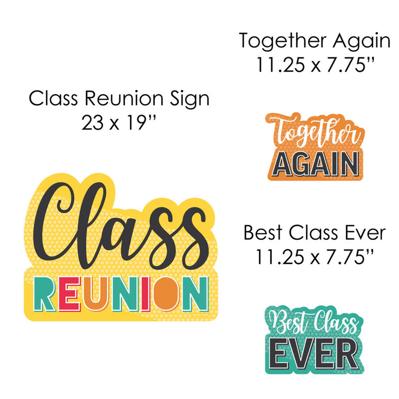 Class Reunion - Yard Sign and Outdoor Lawn Decorations - Class Reunion Yard Signs - Set of 8