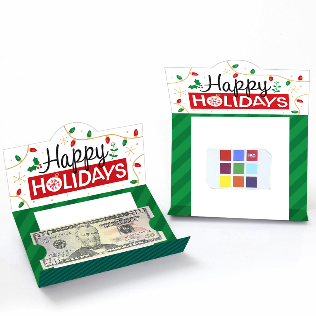 Co-Worker Appreciation - Christmas Thank You Employee Staff Money And Gift Card Holders - Set of 8