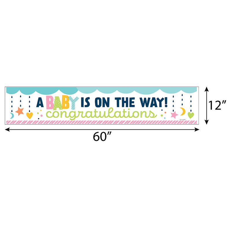 Colorful Baby Shower - Gender Neutral Baby Shower Banner