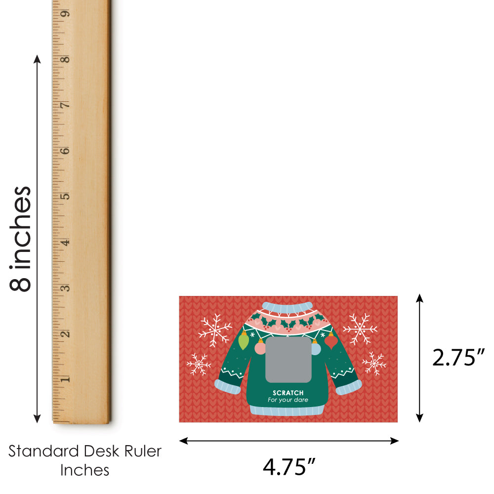 Drink If Game - Ugly Christmas Sweater Party Game Cards (24 Count) For Holiday Parties