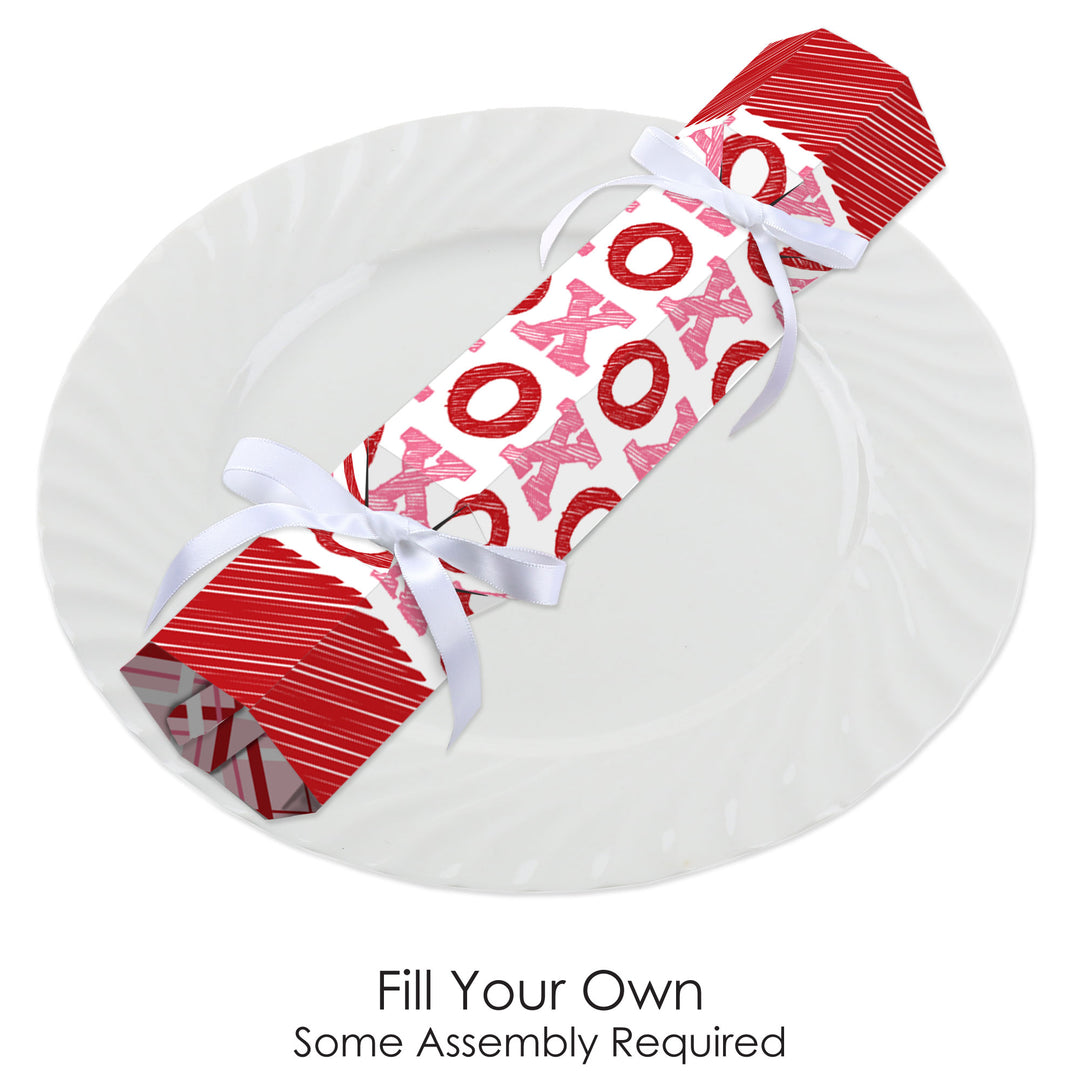 Conversation Hearts - No Snap Valentine’s Day Party Table Favors - DIY Cracker Boxes - Set of 12