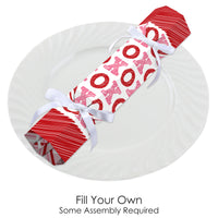Conversation Hearts - No Snap Valentine’s Day Party Table Favors - DIY Cracker Boxes - Set of 12