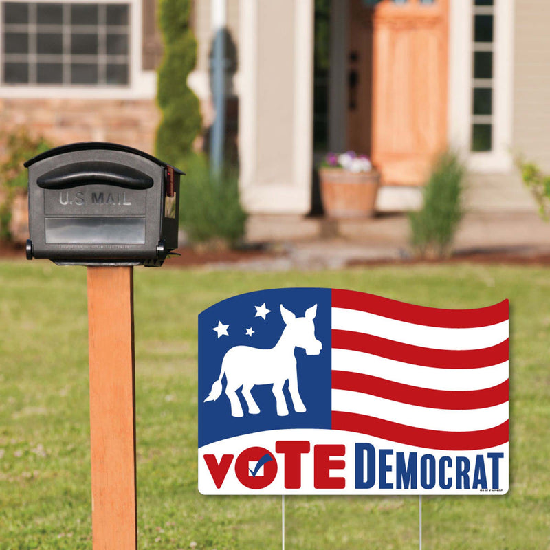 Democrat Election - Democratic Political Party Yard Sign Lawn Decorations - Vote Democrat Party Yardy Sign
