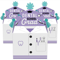 Dental School Grad - Treat Box Party Favors - Dentistry and Hygienist Graduation Party Goodie Gable Boxes - Set of 12