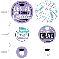 Dental School Grad - Dentistry and Hygienist Graduation Party Giant Circle Confetti - Party Decorations - Large Confetti 27 Count