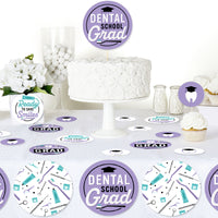 Dental School Grad - Dentistry and Hygienist Graduation Party Giant Circle Confetti - Party Decorations - Large Confetti 27 Count