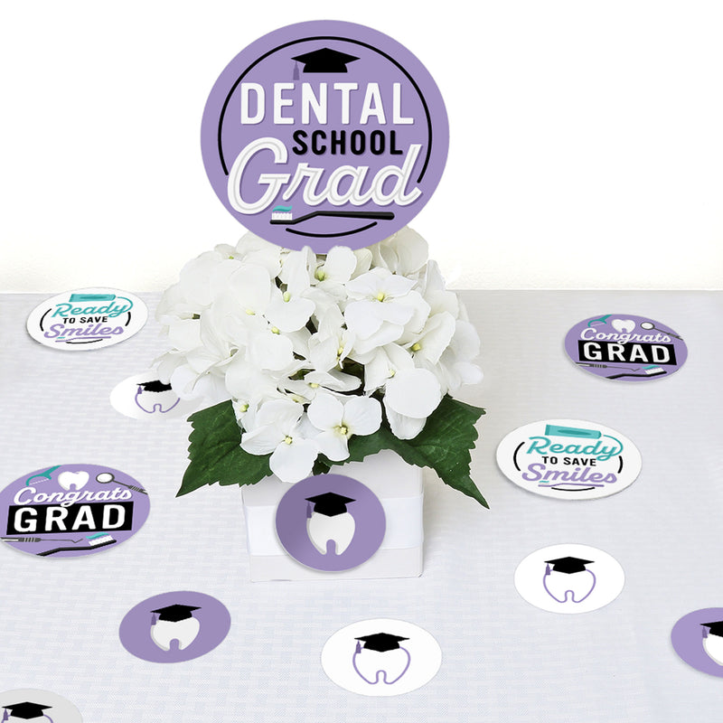 Dental School Grad - Dentistry and Hygienist Graduation Party Giant Circle Confetti - Party Decorations - Large Confetti 27 Count