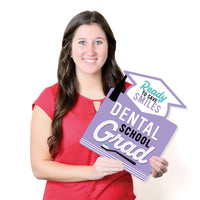 Dental School Grad - Outdoor Lawn Sign - Dentistry and Hygienist Graduation Party Yard Sign - 1 Piece