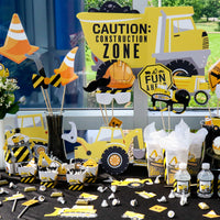 Dig It - Construction Party Zone - Yard Sign and Outdoor Lawn Decorations - Baby Shower or Birthday Party Yard Signs - Set of 8