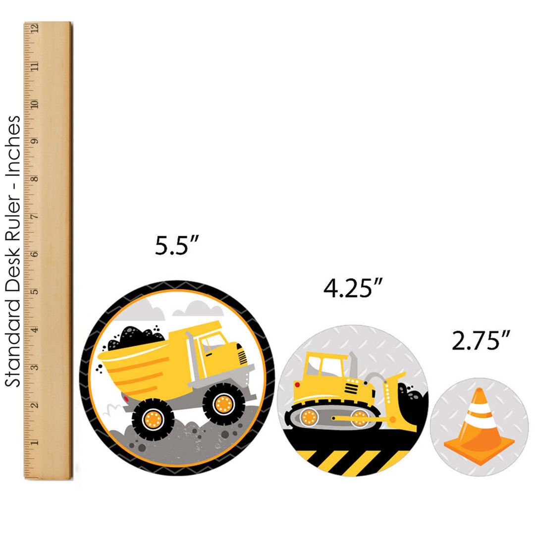 Dig It - Construction Party Zone - Baby Shower or Birthday Party Decor and Confetti - Terrific Table Centerpiece Kit - Set of 30