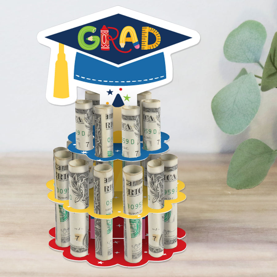 Kindergarten Grad Cash Cake - 1 Ct