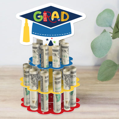 Elementary Grad - DIY Kids Graduation Party Money Holder Gift - Cash Cake