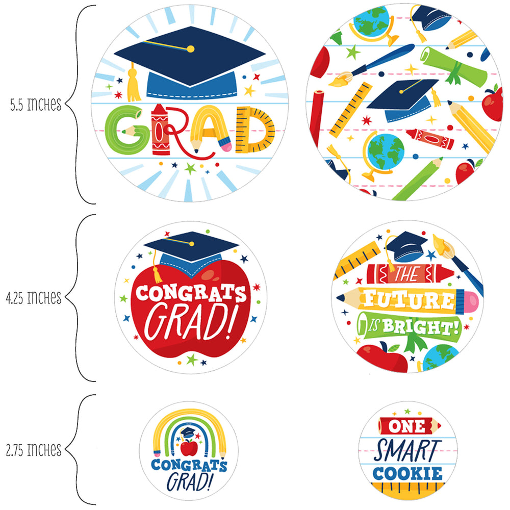 Kindergarten Grad - 4K Preschool Kids Graduation Party Giant Circle Confetti - Party Decorations - Large Confetti 27 Count