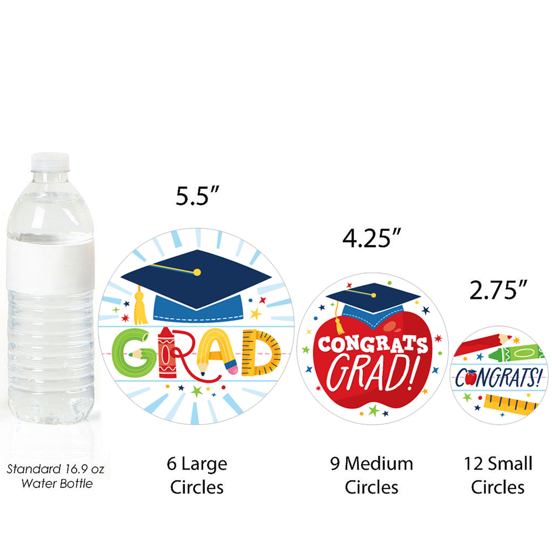 Kindergarten Grad - 4K Preschool Kids Graduation Party Giant Circle Confetti - Party Decorations - Large Confetti 27 Count