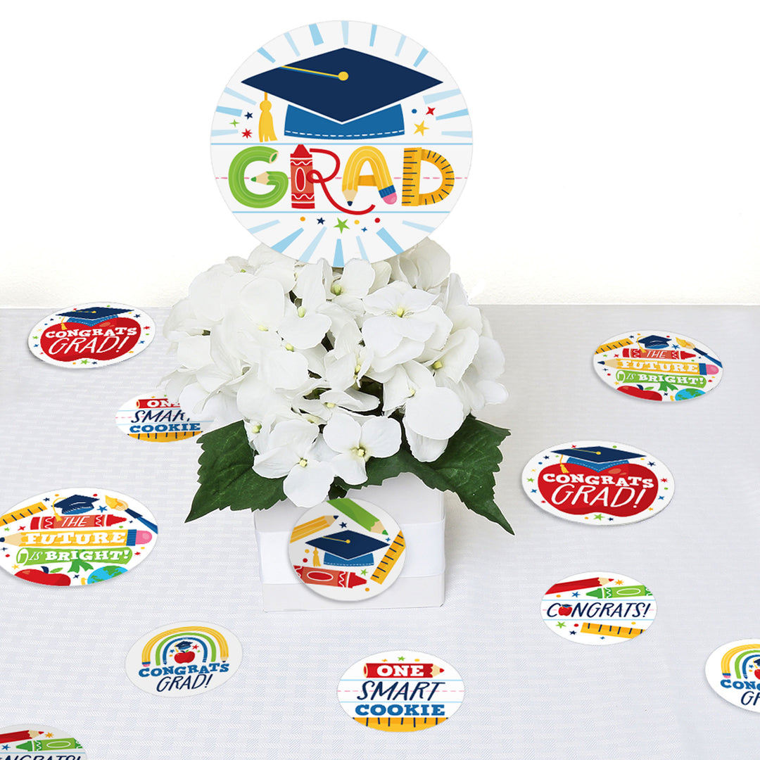 Kindergarten Grad - 4K Preschool Kids Graduation Party Giant Circle Confetti - Party Decorations - Large Confetti 27 Count
