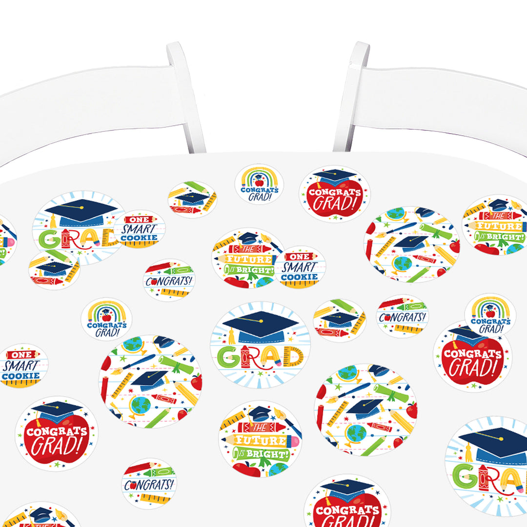 Kindergarten Grad - 4K Preschool Kids Graduation Party Giant Circle Confetti - Party Decorations - Large Confetti 27 Count