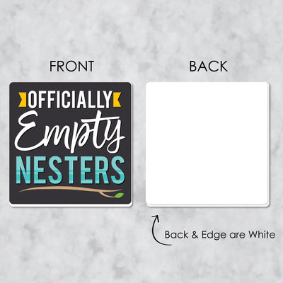 Empty Nesters - Funny Empty Nest Party Decorations - Drink Coasters - Set of 6