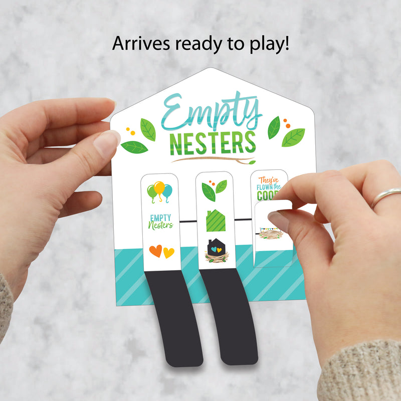 Empty Nesters - Empty Nest Party Game Pickle Cards - Pull Tabs 3-in-a-Row - Set of 12