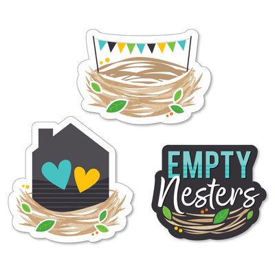 Empty Nesters - DIY Shaped Empty Nest Party Cut-Outs - 24 Count