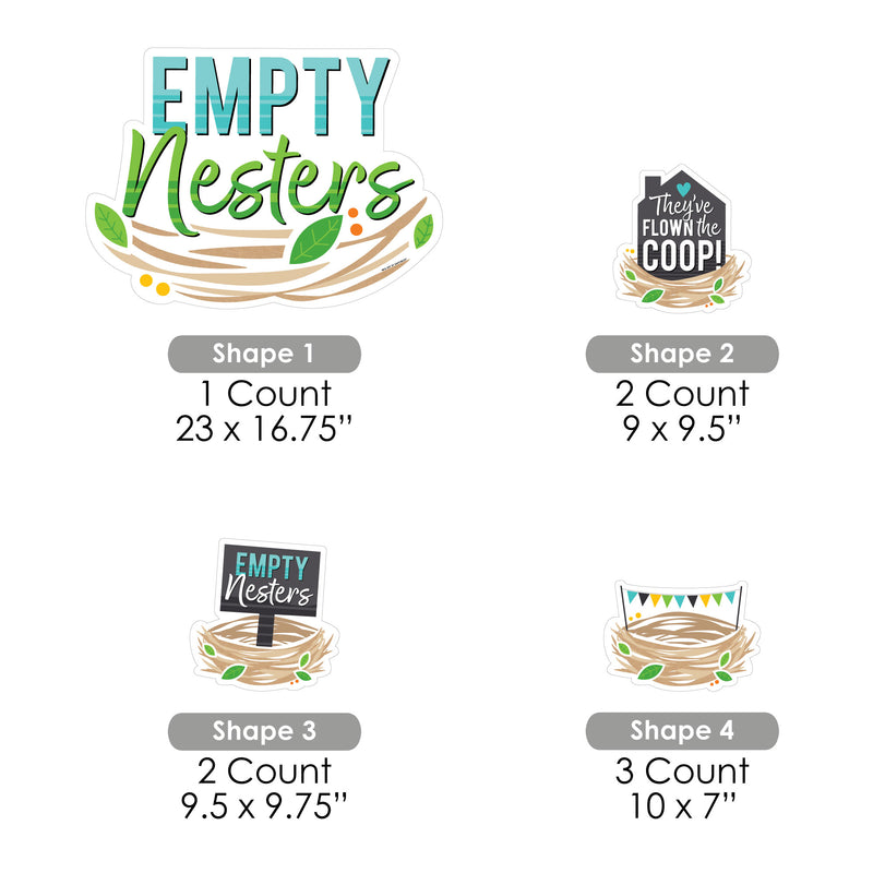 Empty Nesters - Yard Sign and Outdoor Lawn Decorations - Empty Nest Party Yard Signs - Set of 8