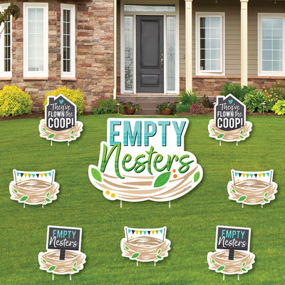 Empty Nesters - Yard Sign and Outdoor Lawn Decorations - Empty Nest Party Yard Signs - Set of 8