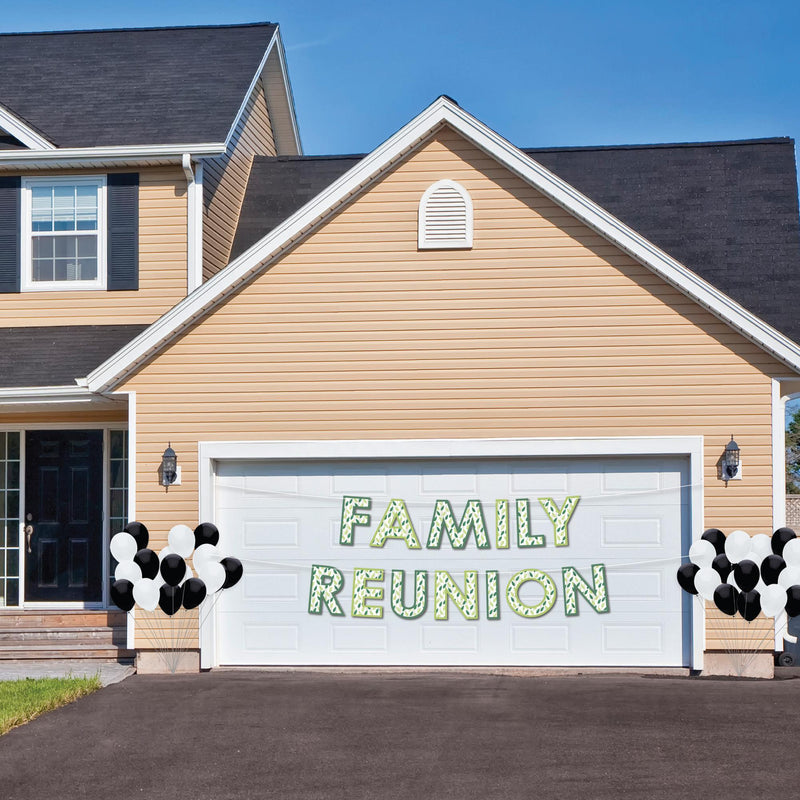 Family Tree Reunion - Large Family Gathering Party Decorations - Family Reunion - Outdoor Letter Banner