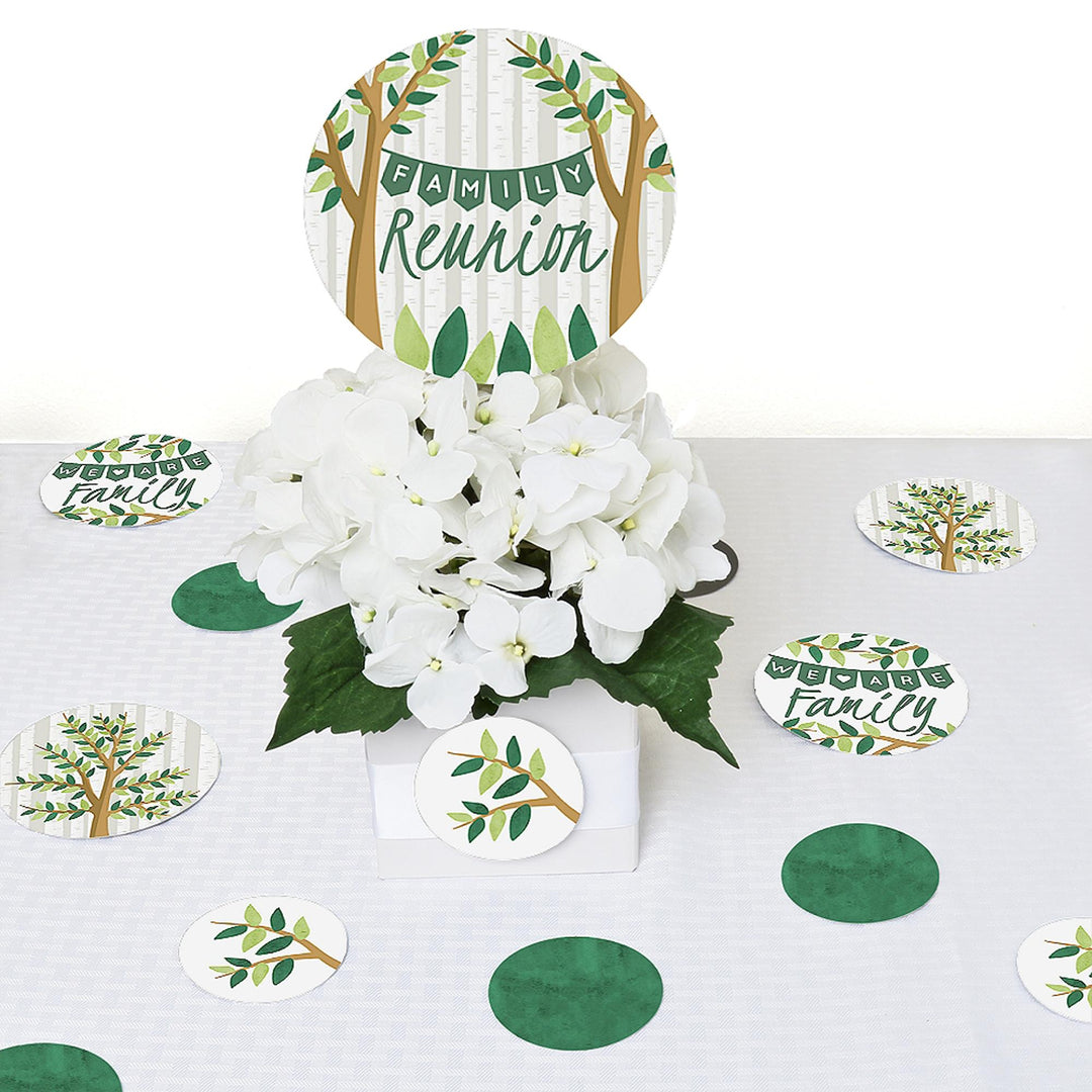 Family Tree Reunion - Family Gathering Party Giant Circle Confetti - Family Gathering Party Decorations - Large Confetti 27 Count
