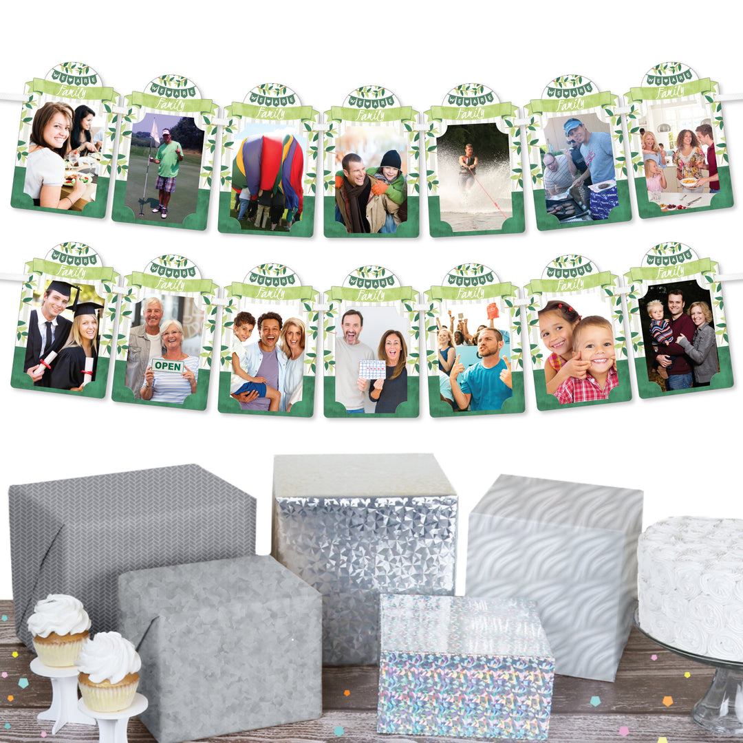 Family Tree Reunion - DIY Family Gathering Party Decor - Picture Display - Photo Banner