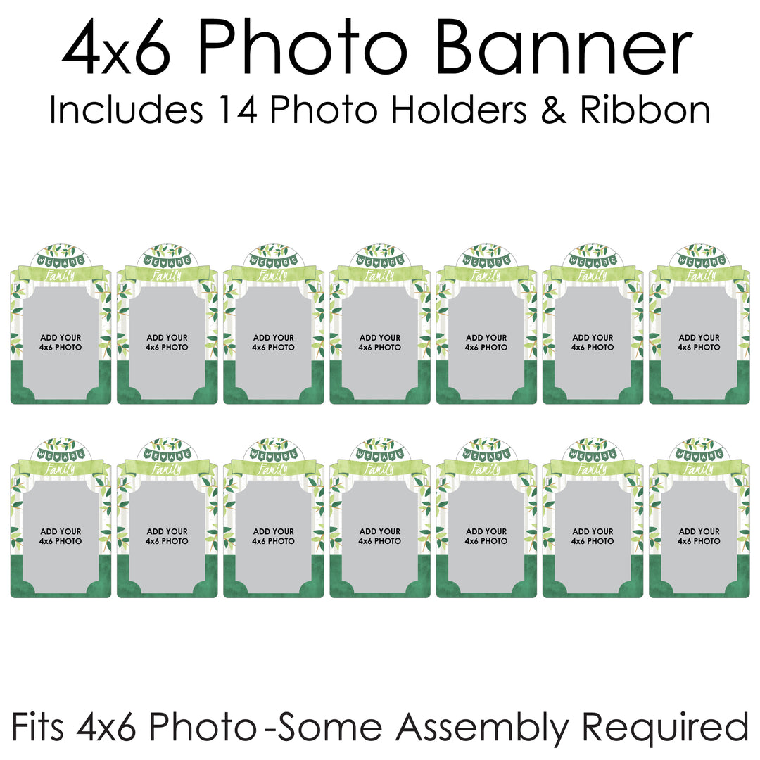 Family Tree Reunion - DIY Family Gathering Party Decor - Picture Display - Photo Banner
