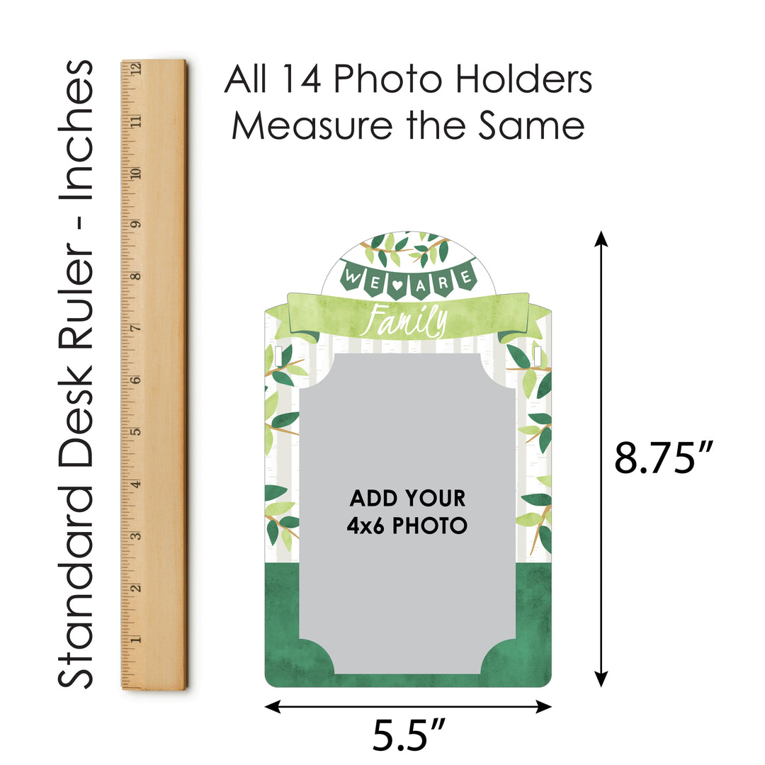 Family Tree Reunion - DIY Family Gathering Party Decor - Picture Display - Photo Banner