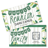 Family Tree Reunion - Family Gathering Party Game Scratch Off Dare Cards - 22 Count