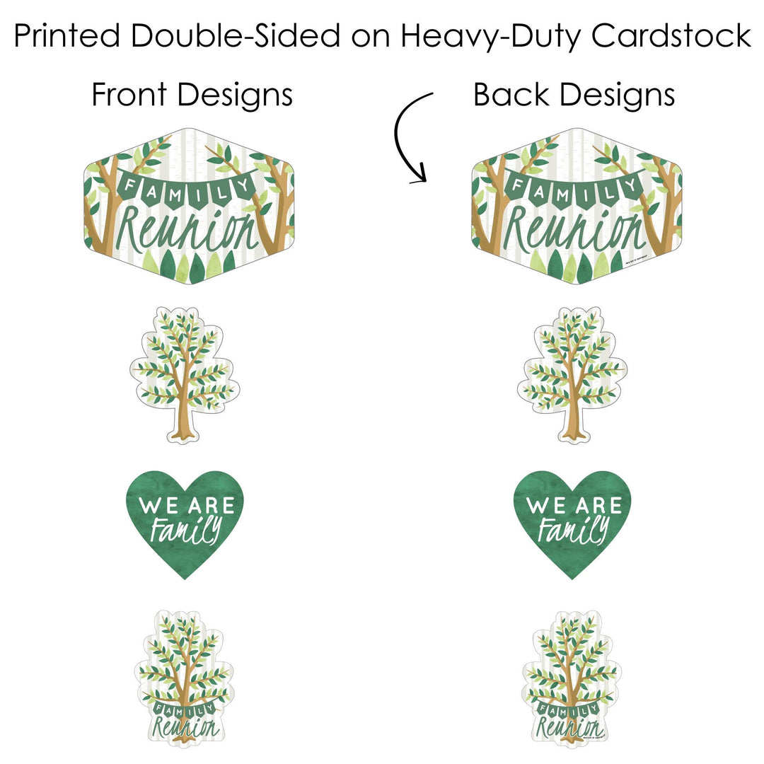 Family Tree Reunion Showstopper Table Toppers - 35 Pc