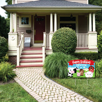 Farm Animals - Barnyard Birthday Party Yard Sign Lawn Decorations - Personalized Happy Birthday Party Yardy Sign