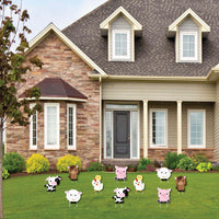 Farm Animals - Barnyard Lawn Decorations - Outdoor Baby Shower or Birthday Party Yard Decorations - 10 Piece