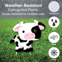 Farm Animals - Barnyard Lawn Decorations - Outdoor Baby Shower or Birthday Party Yard Decorations - 10 Piece