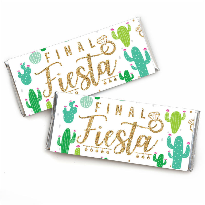 Final Fiesta - Candy Bar Wrapper Last Fiesta Bachelorette Party Favors - Set of 24