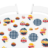 Fire Up the Grill - Summer BBQ Picnic Party Giant Circle Confetti - Party Decorations - Large Confetti 27 Count