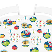 Let's Go Fishing - Fish Themed Party or Birthday Party Giant Circle Confetti - Party Decorations - Large Confetti 27 Count