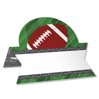 End Zone - Football - Baby Shower or Birthday Party Tent Buffet Card - Table Setting Name Place Cards - Set of 24