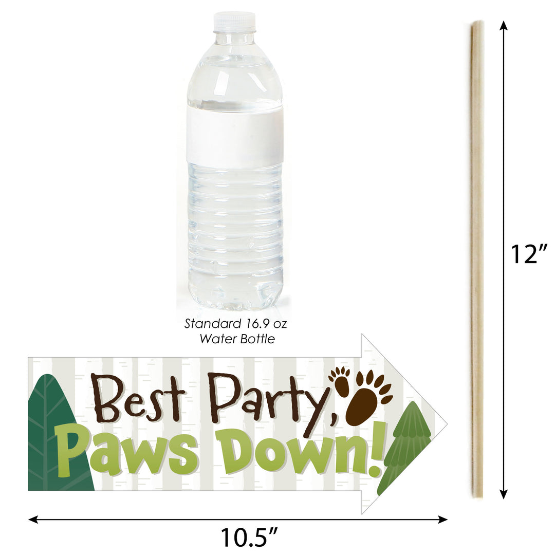 Funny Forest Hedgehogs - Woodland Birthday Party or Baby Shower Photo Booth Props Kit - 10 Piece