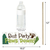 Funny Forest Hedgehogs - Woodland Birthday Party or Baby Shower Photo Booth Props Kit - 10 Piece