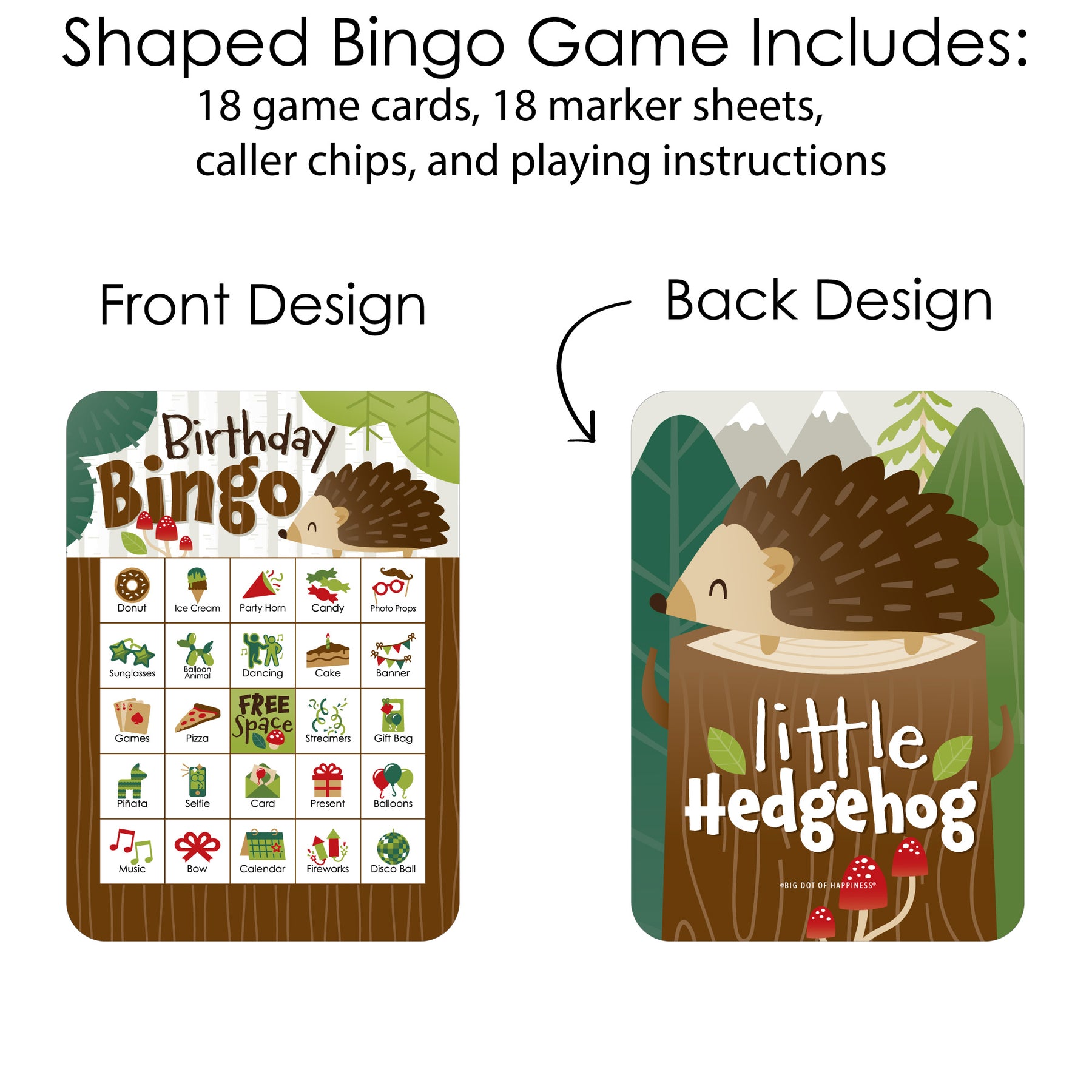 forest-hedgehogs-picture-bingo-cards-and-markers-woodland-birthday-party-bingo-game-set-of-18-bigdotofhappiness-com-big-dot-of-happiness-llc for Forest Animal Bingo Free Printable Forest Hedgehogs - Picture Bingo Cards and Markers - Woodland Birthday Party Bingo Game - Set of 18 | BigDotOfHappiness.com – Big Dot of Happiness LLC for Forest Animal Bingo Free Printable