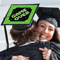 Game Over - Video Game Graduation Cap Decorations Kit - Grad Cap Cover