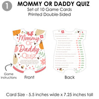Girl Little Pumpkin - 4 Fall Baby Shower Games - 10 Cards Each - Gamerific Bundle
