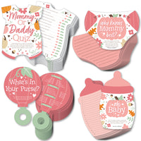 Girl Little Pumpkin - 4 Fall Baby Shower Games - 10 Cards Each - Gamerific Bundle