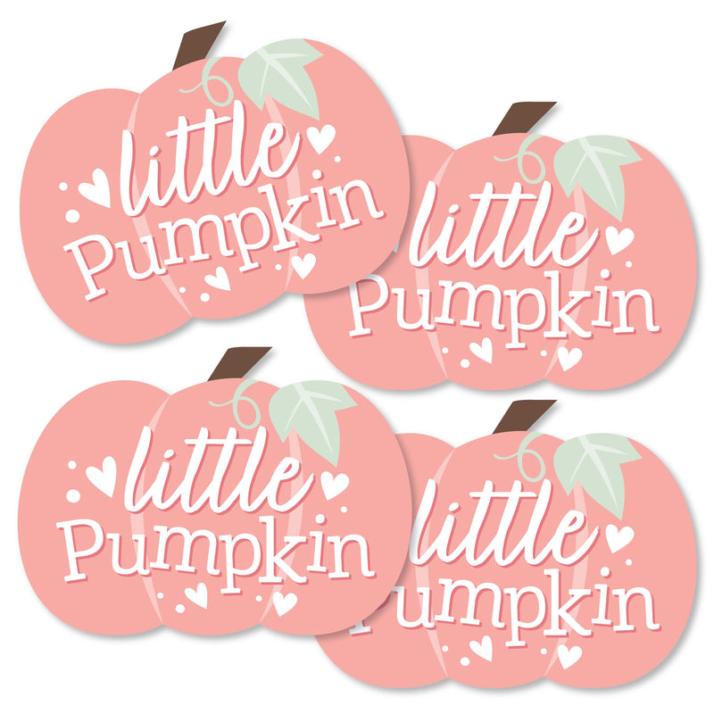 Girl Little Pumpkin - Decorations DIY Fall Birthday Party or Baby Shower Essentials - Set of 20