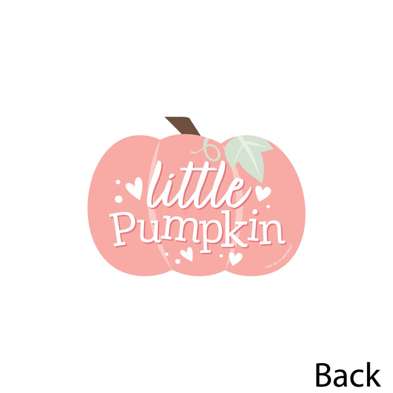 Girl Little Pumpkin - Decorations DIY Fall Birthday Party or Baby Shower Essentials - Set of 20