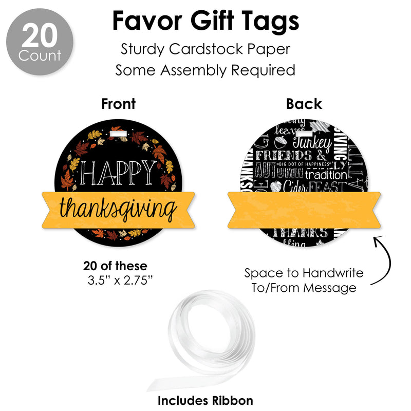 Give Thanks - Thanksgiving Party Favors and Cupcake Kit - Fabulous Favor Party Pack - 100 Pieces