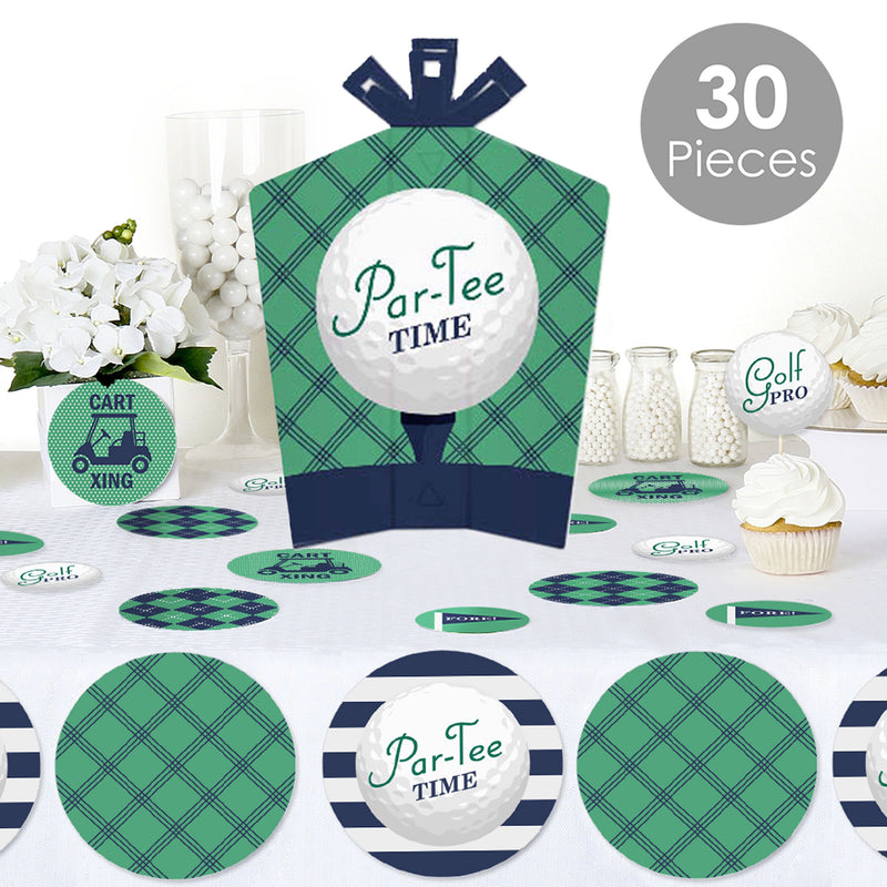 Par-Tee Time - Golf - Birthday or Retirement Party Decor and Confetti - Terrific Table Centerpiece Kit - Set of 30